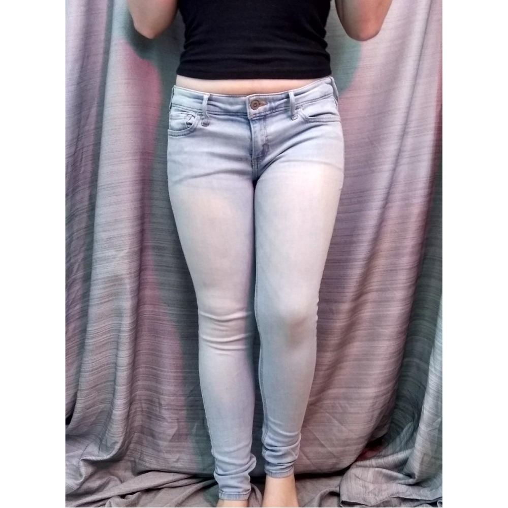 Light Blue Hollister Skinny Jeans